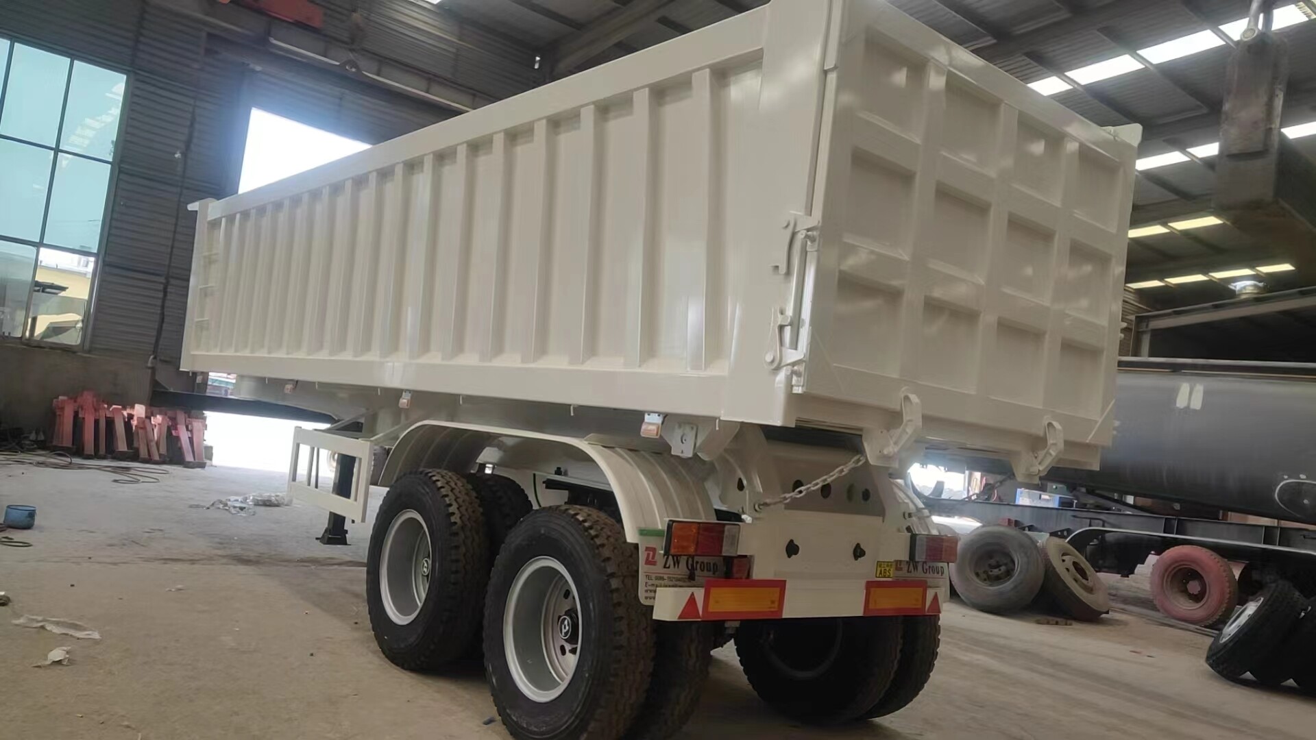 2 Essieux 40 Tonnes Semi-Remorque Basculante