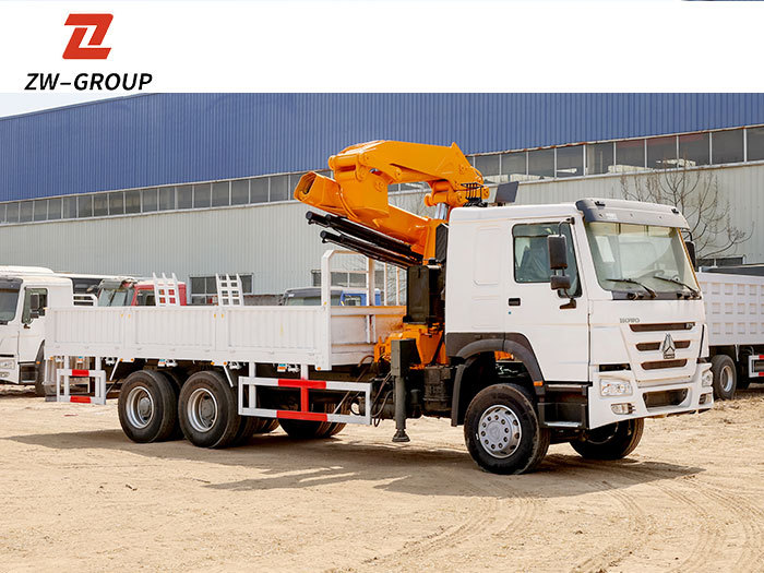 Howo 375 Truck Folding Mounted Crane