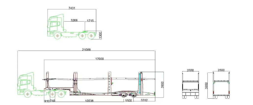 Car Carrier Semi Trailer for Sale in UAE