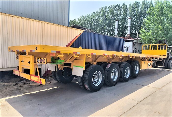 80Ton Flatbed Truck Trailer para la venta