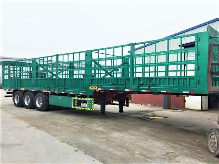 60ton 3 Eje Cerca Remolque de Carga