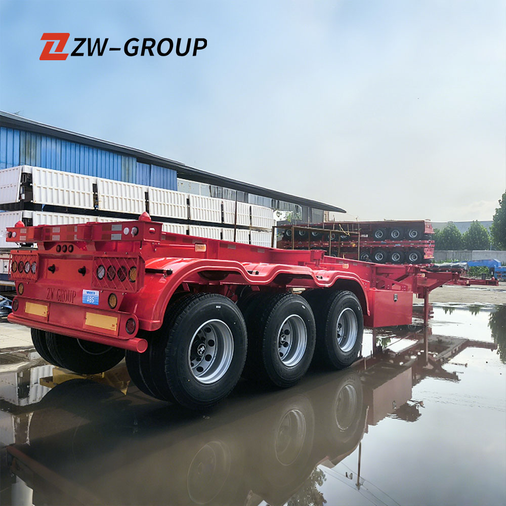 Semirremolque esqueleto de 40 pies