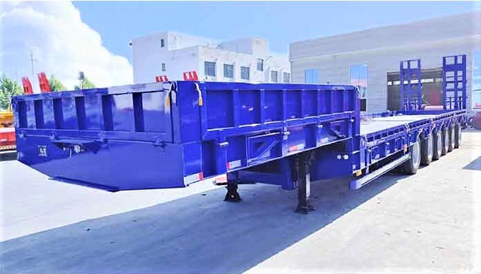 Remolque de plataforma baja de 6 ejes y 150 toneladas