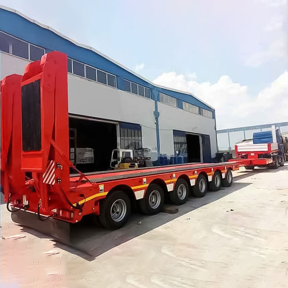 Semi remolque bajo extensible de 6 ejes y 120 toneladas