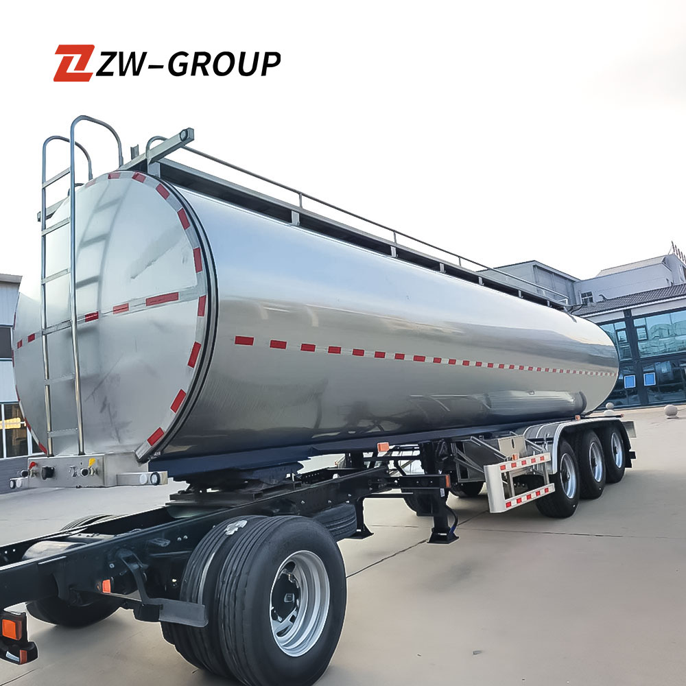 Remolque Tanque de Leche de Acero Inoxidable de 3 Ejes