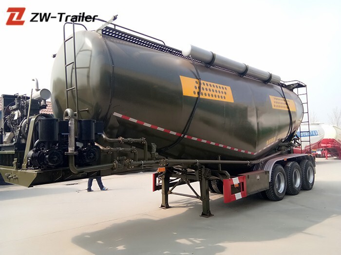 Remolque de silo neumático para cemento a granel seco