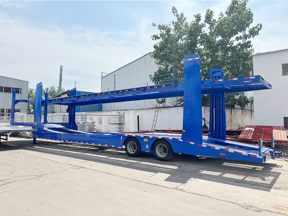 Semirremolque de transporte de vehículos de dos pisos