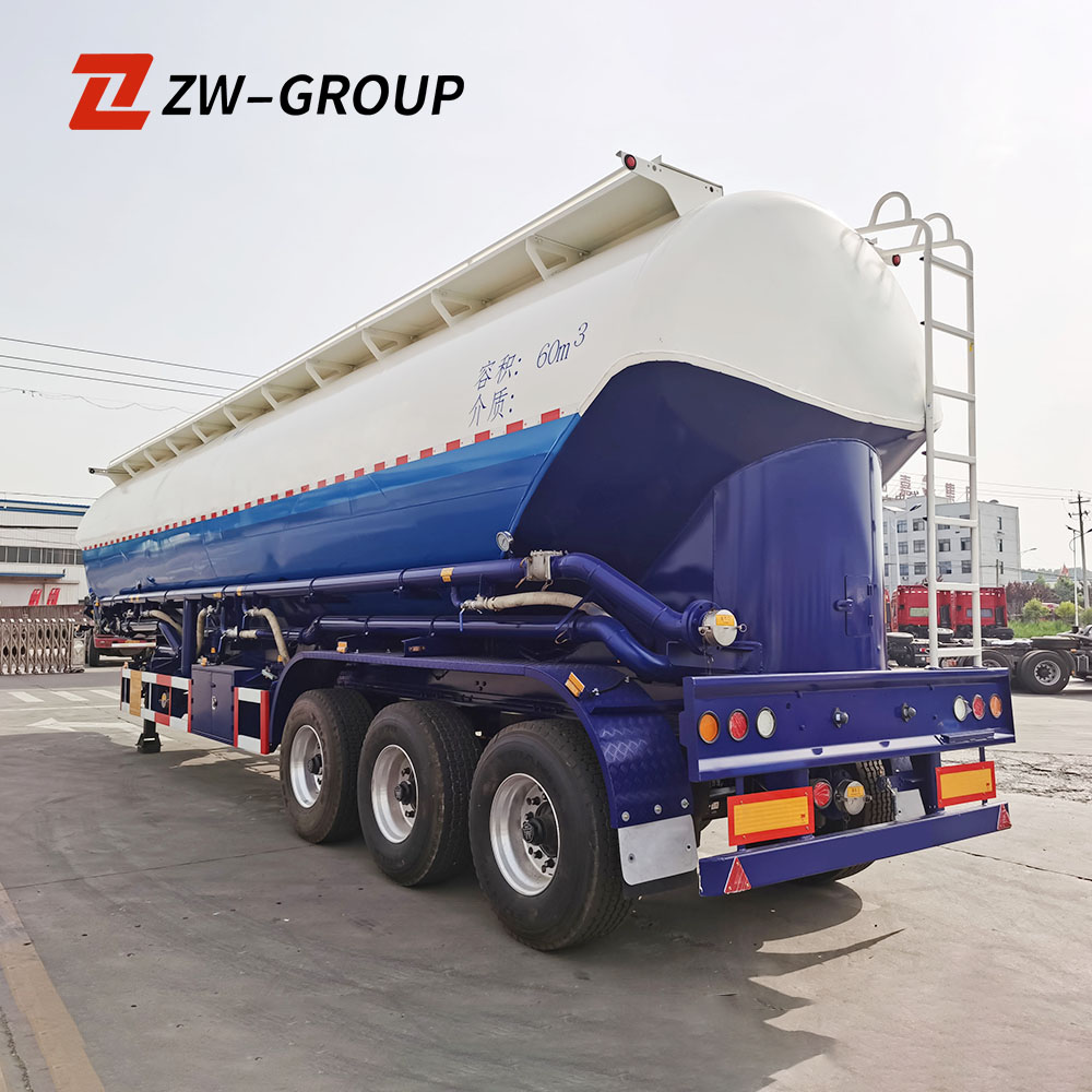 Semirremolque Cisterna de Transporte de Azúcar de Aleación de Aluminio