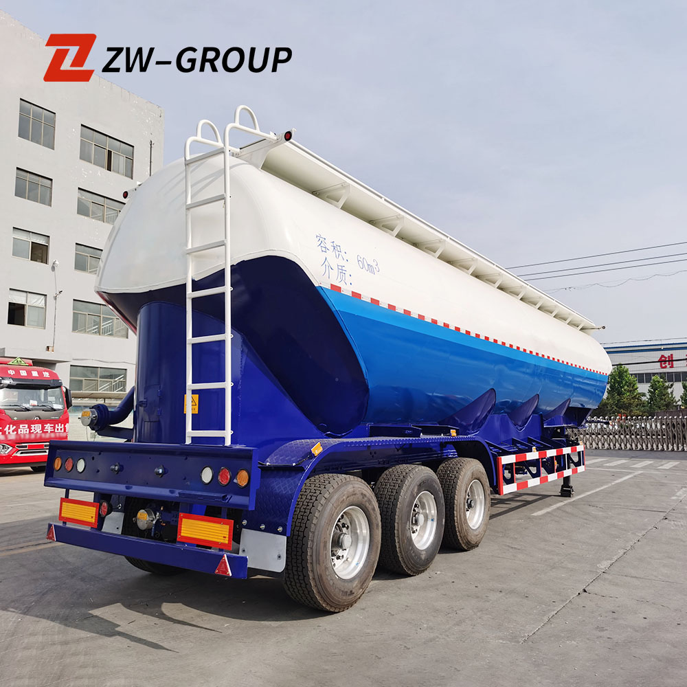 Semirremolque Cisterna de Transporte de Azúcar de Aleación de Aluminio