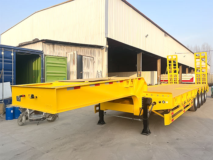 ZW Group Remolque Semirremolque Lowboy de 4 Ejes 80 Toneladas