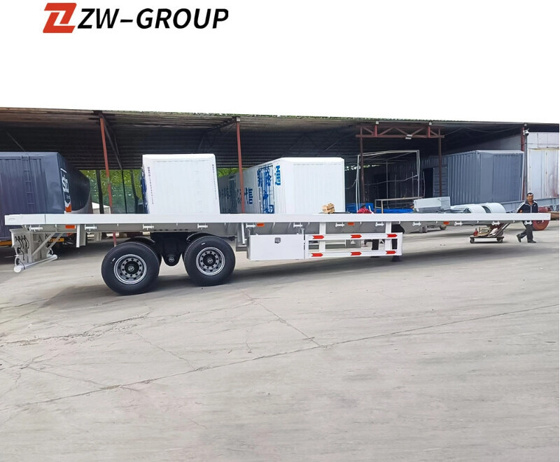 2 Axle 40Ft Steel Flatbed Trailer