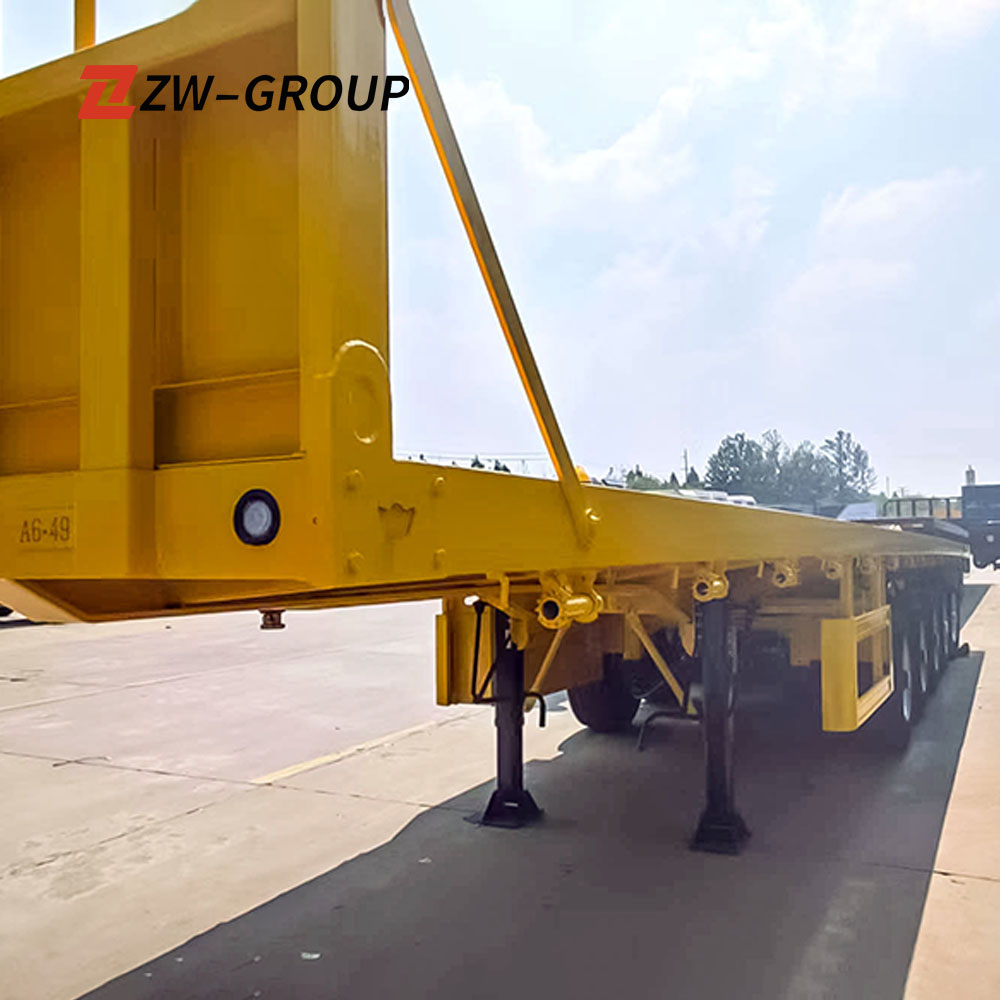 Reboque plataforma de 5 eixos e 100 toneladas