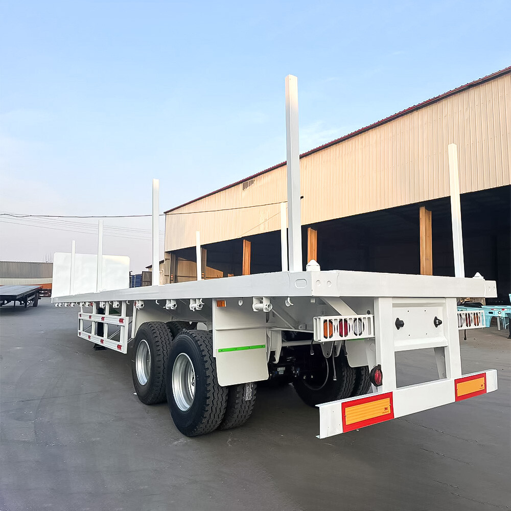 2 Eixo 40FT Flatbed Semi Trailer para Qatar