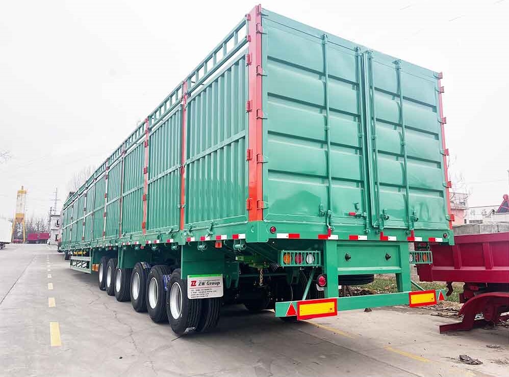 Semirreboque de carga com 6 eixos para cercas