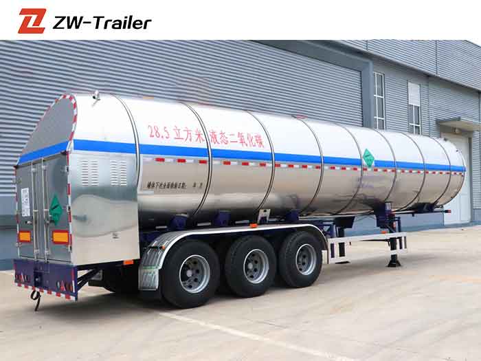 28.5 m³ Tanque de CO2 Líquido Semi-reboque