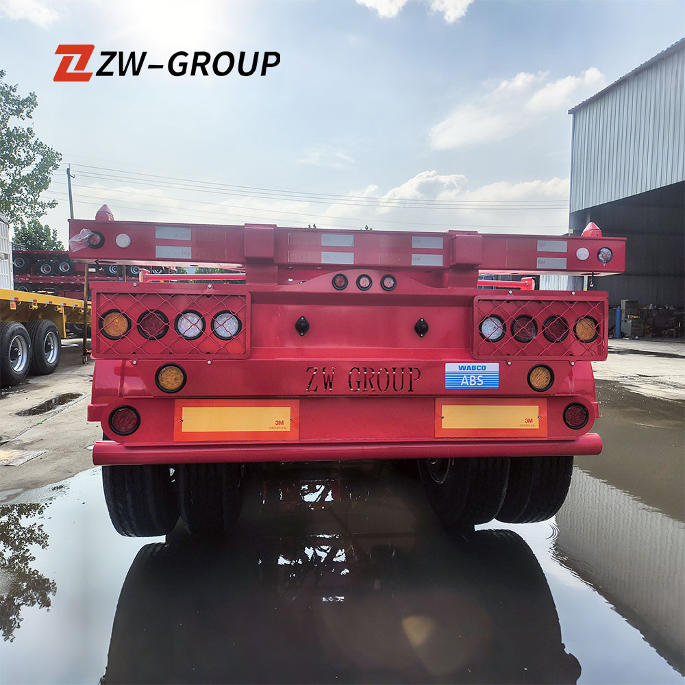 مقطورة نصف مقطورة هيكل عظمي 40 قدم