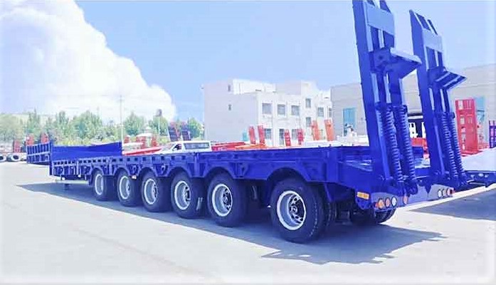 6 محور 150 طن مقطورة منخفضة