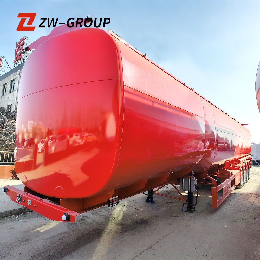 4-Axle 80CBM صهريج وقود مربع