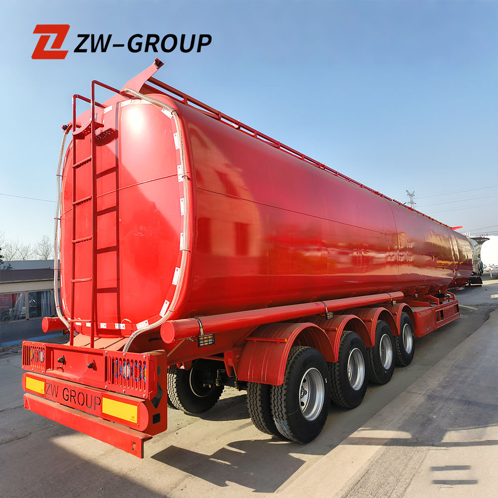 4-Axle 80CBM صهريج وقود مربع