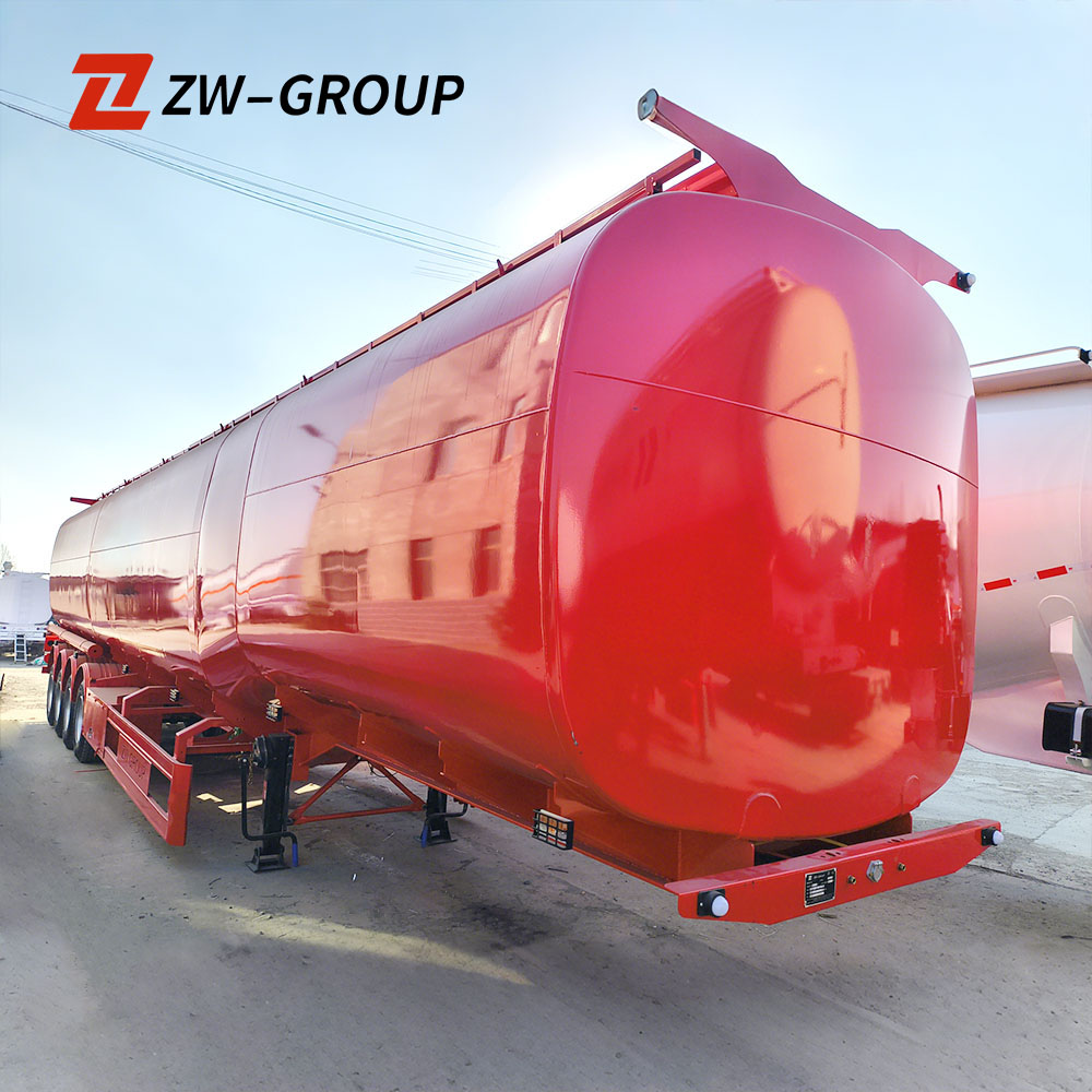 4-Axle 80CBM صهريج وقود مربع