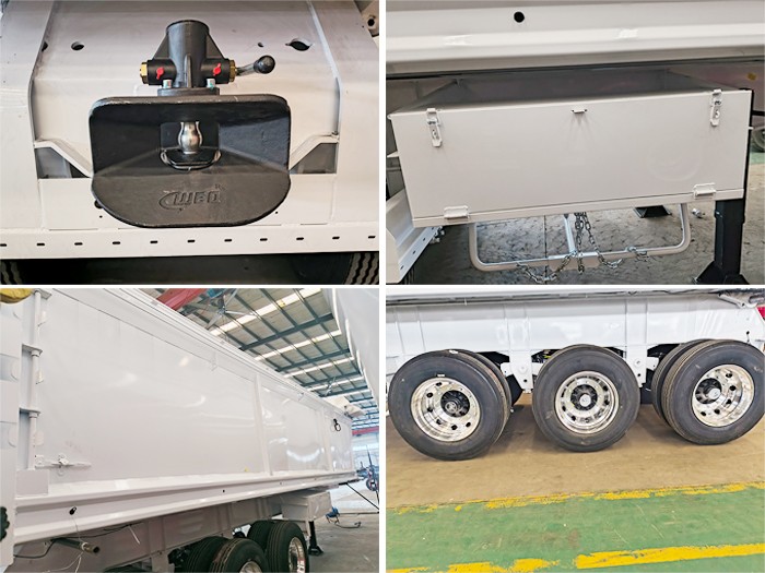 heavy duty 40cbm dump semi trailer for Sale in Australian