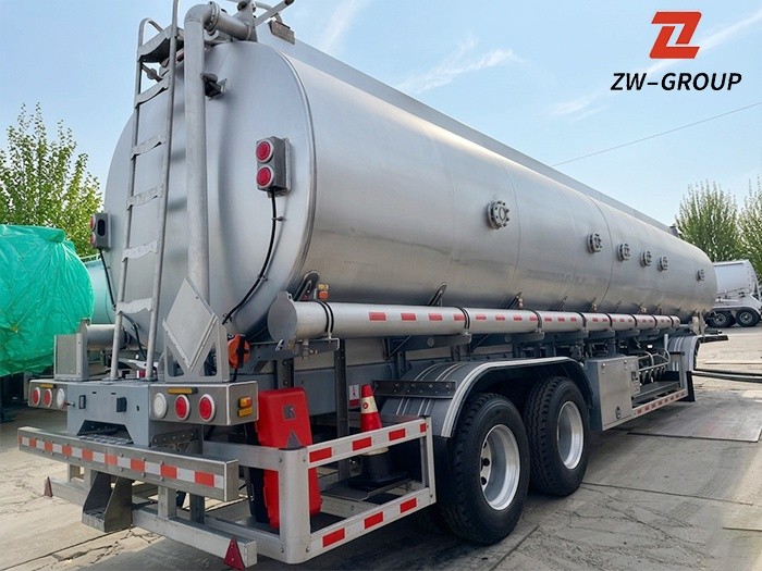 2 axle fuel transport semi trailer