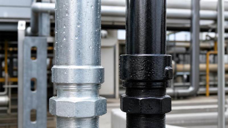 Galvanized Pipe vs Black Pipe: Which One Fits Water, Gas, or Outdoor Lines?