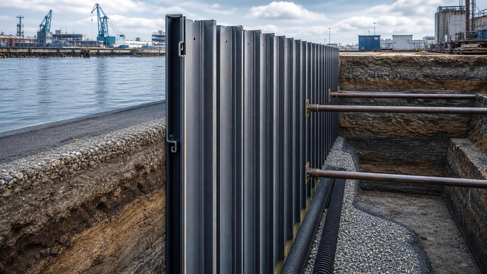 How Steel Sheet Pile Improves Retaining Wall Stability