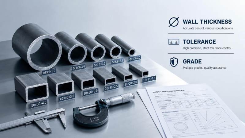 Steel Tube Specifications Explained: Wall Thickness, Tolerance, and Grade