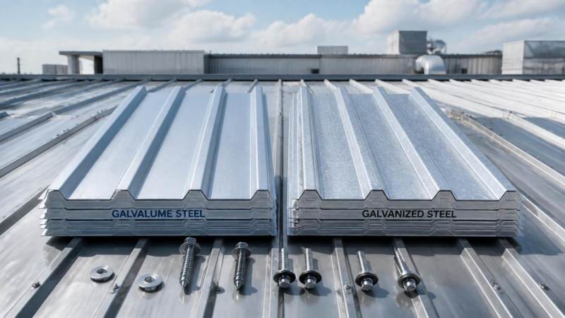 Galvalume Steel vs Galvanized Steel: Which Performs Better for Roofing Projects?