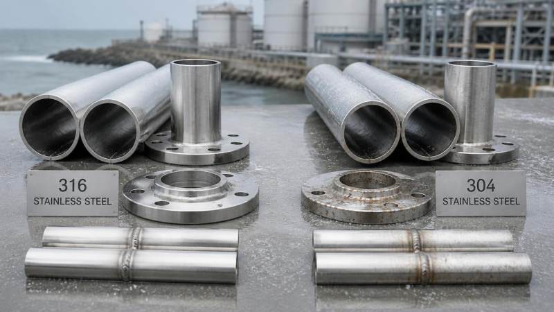 316 Stainless Steel vs 304 in Chloride Environments: Which Reduces Corrosion Risk?