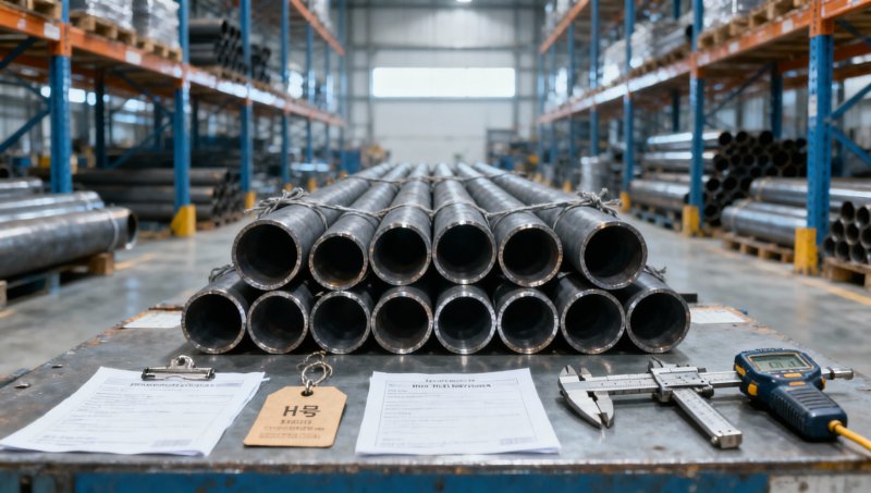 What ASTM steel pipe documentation should be verified before delivery?