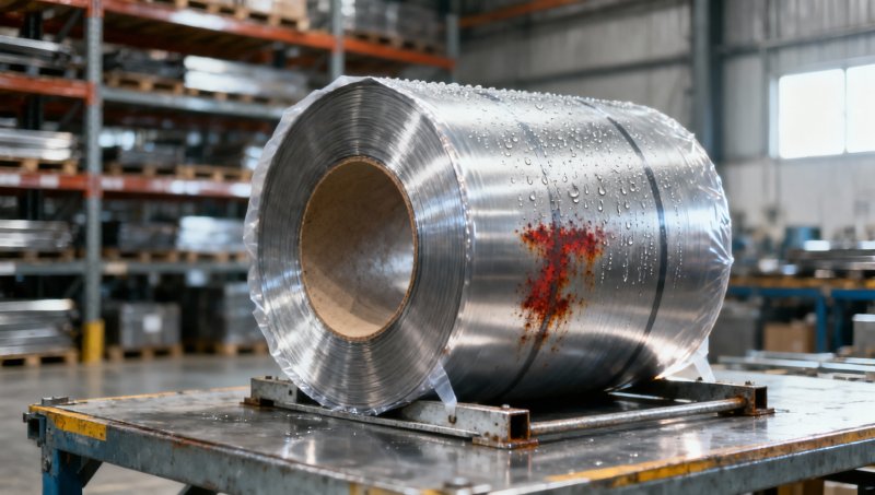 What causes rust spots on 201 stainless steel coil?