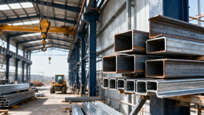 How do steel construction materials affect project weight?
