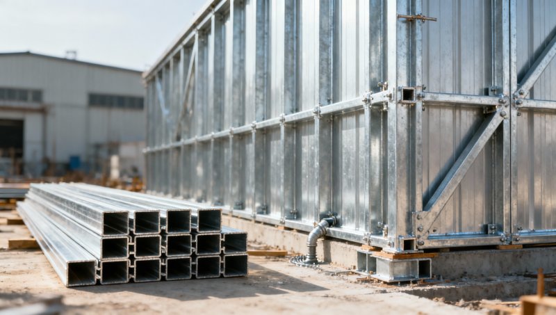 Which galvanized steel profile suits exterior framing?
