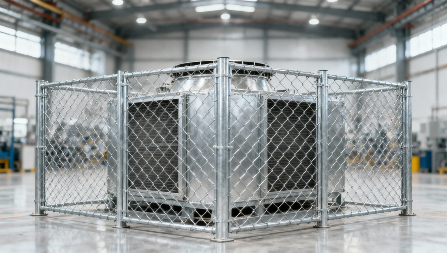 Where does galvanized expanded metal sheet improve airflow and security?