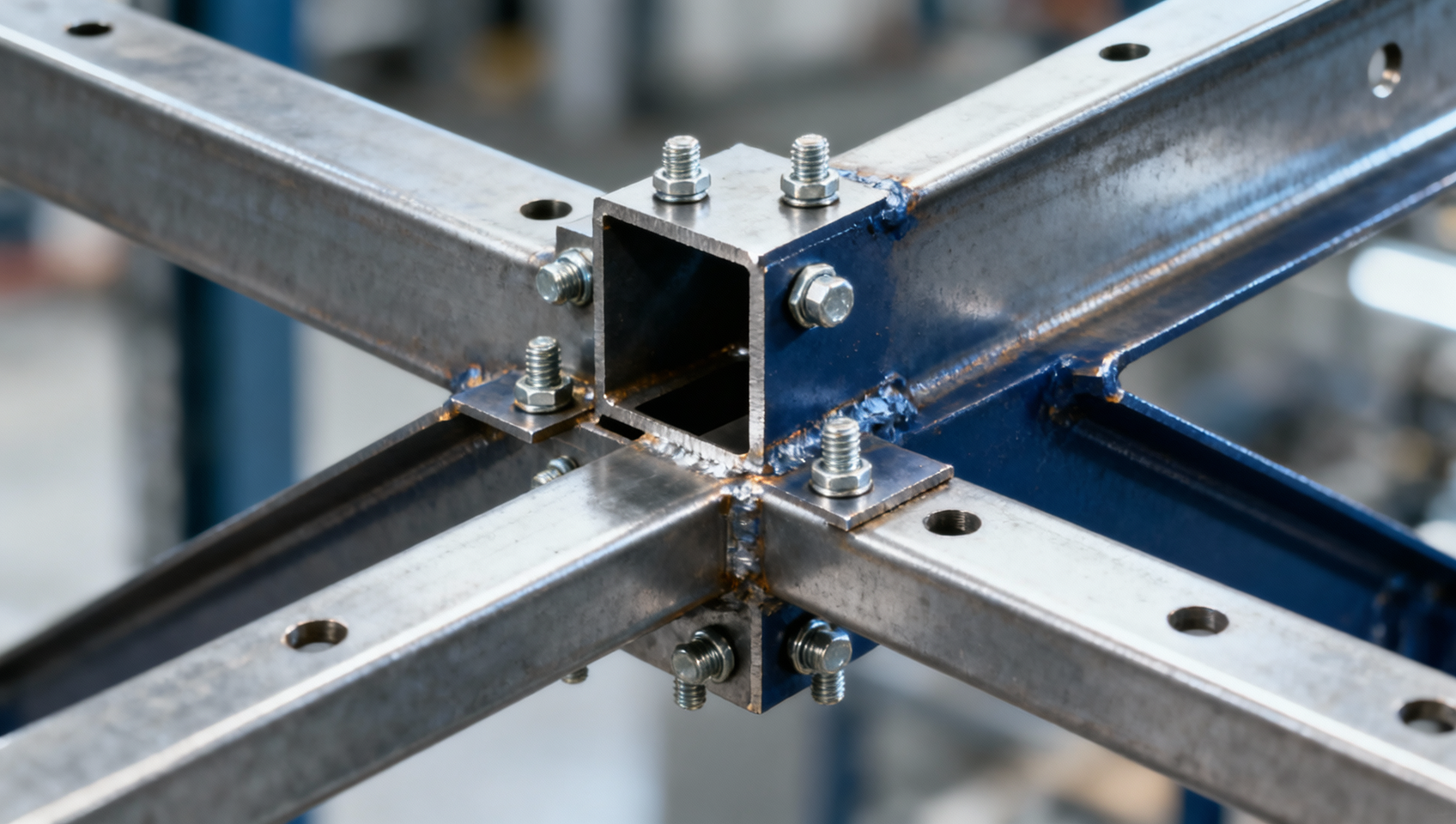 How does angle carbon steel perform in structural connections?