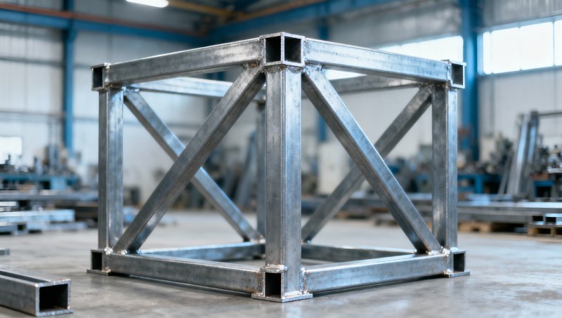 Which angle steel size fits a light-duty support frame?