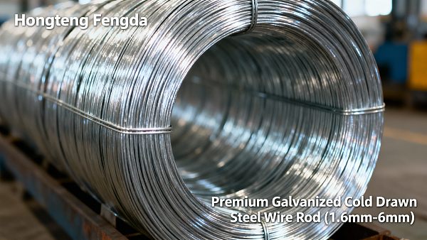 سلك فولاذي مدهون بالزنك مرسوم على البارد عالي الجودة (1.6 مم - 6 مم)