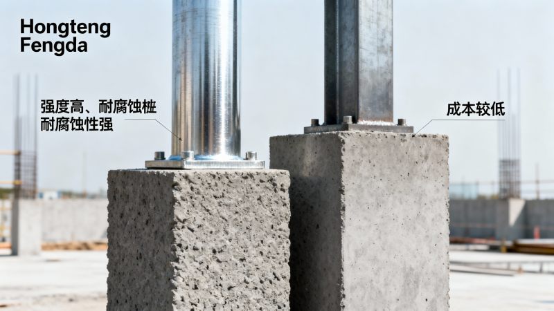 Steel Pile vs Concrete Pile: Cost and Performance Comparison for Civil Engineers Steel Pile vs Concrete Pile: Cost and Performance Comparison for Civil Engineers