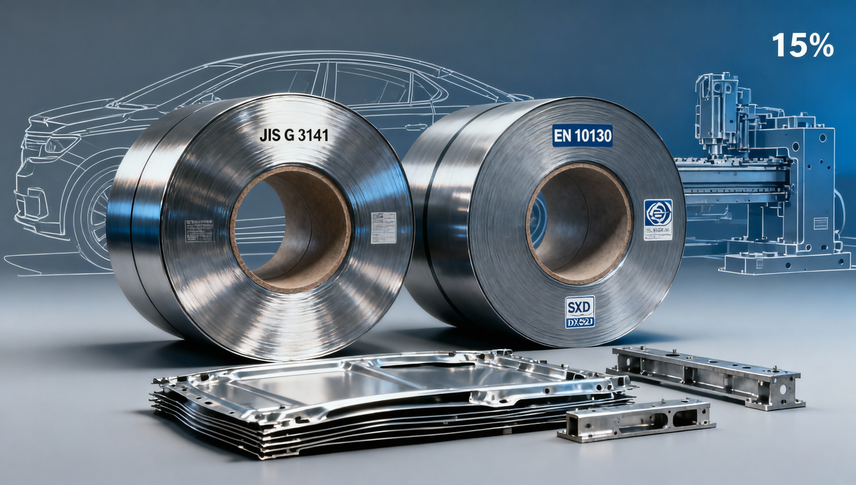 SGCD1 Coil vs. DX52D Coil: Cold-Rolled Deep Drawing Performance Comparison for Automotive Stamping