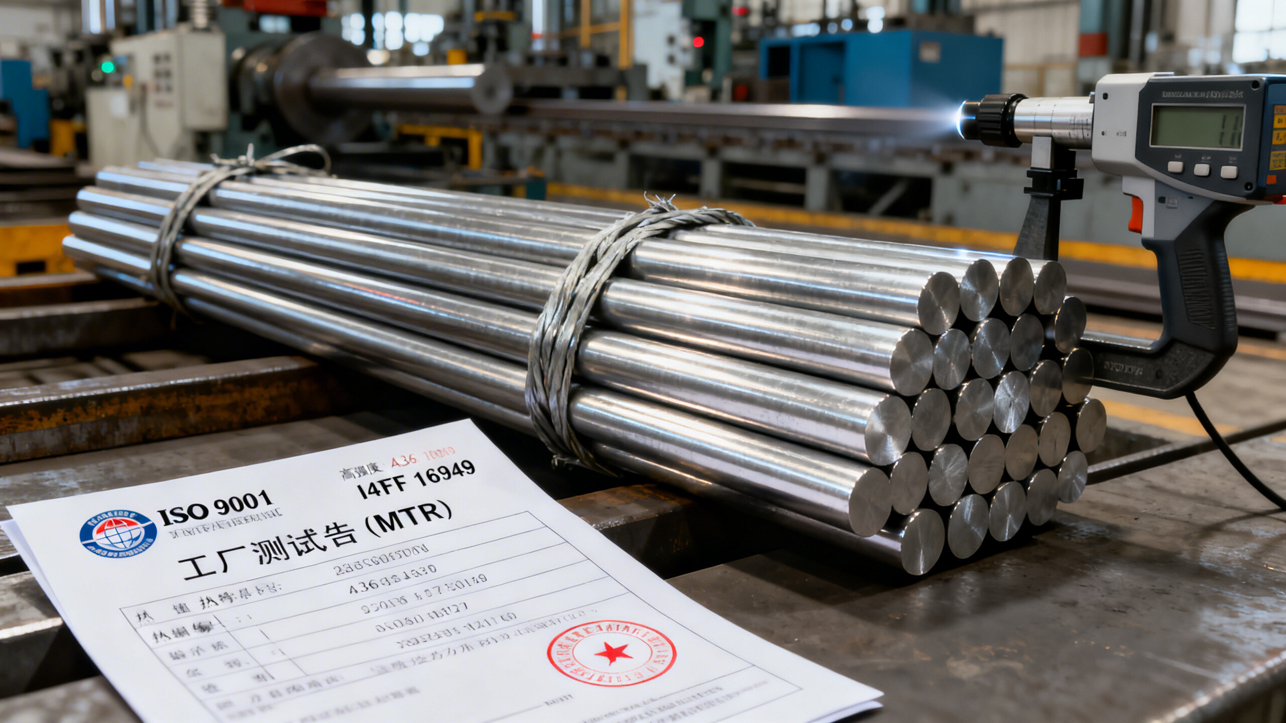 What to ask before ordering A36 Carbon Steel Round Bar from China: 9 due diligence questions for procurement managers