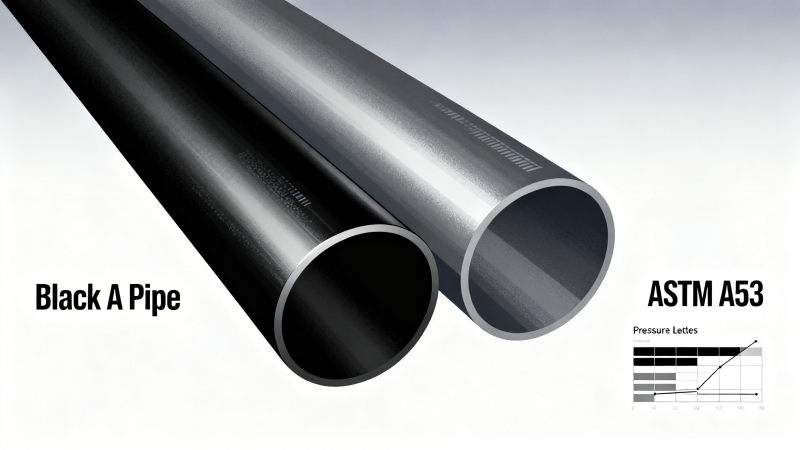Black A pipe vs ASTM A53: Which meets your pipeline pressure rating requirements?