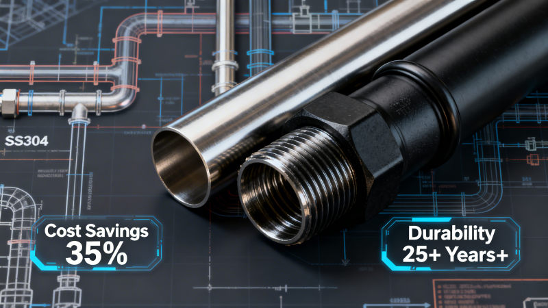 Why 78% of Mid-Sized Contractors Chose Black Steel Plumbing Pipe Over SS304 for Non-Potable Lines in 2026