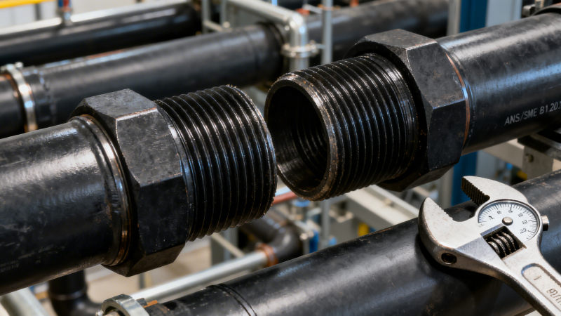 Black steel plumbing pipe installation guide: Step-by-step torque specs, threading standards, and leak-test protocols