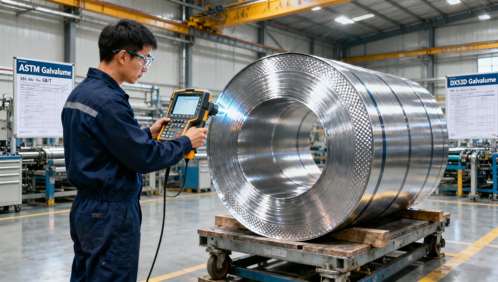 DX53D Galvalume Steel Coil ASTM standard: Decoding A653/A792 vs. GB/T 2518 — 4 key test differences