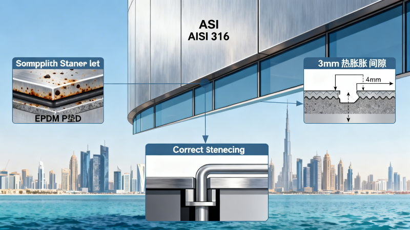 Stainless flat sheet for architectural use: 3 installation errors that void warranty — gasket compatibility, thermal expansion gaps, grounding