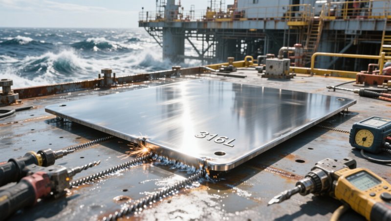 How marine architects specify stainless flat plate for offshore platforms — corrosion resistance vs
