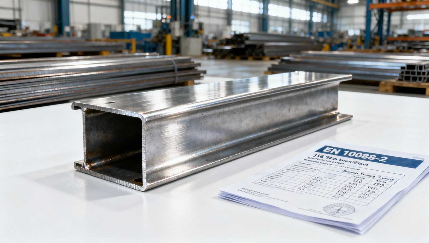 Where to find a 316 angle steel supplier in Europe with EN 10088-2 compliance and 4-week lead time