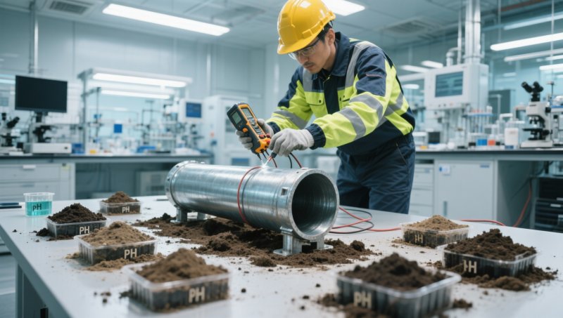 Electrical galvanized conduit grounding performance: Measured resistance values across 3 soil pH levels (2026 lab report)